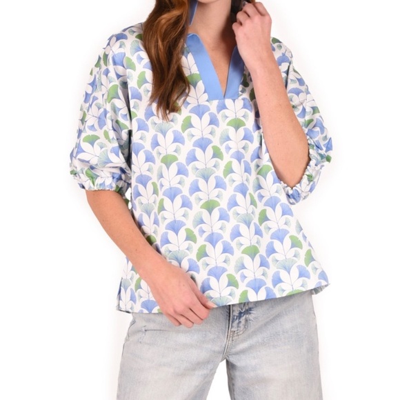 Emily McCarthy Maiden Trellis Poppy Top - Picture 3 of 4